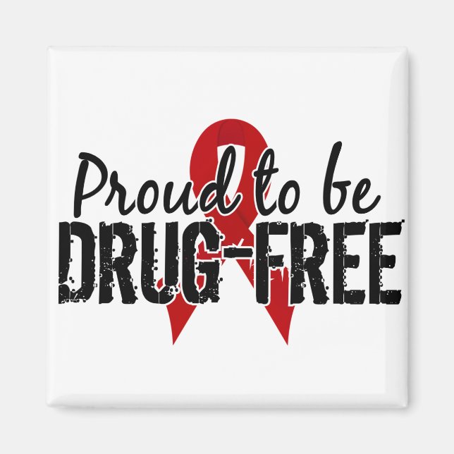 Proud To Be Drug Free Magnet (Front)