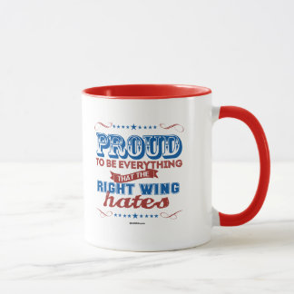 Proud to be Everything the Right Wing Hates Mug