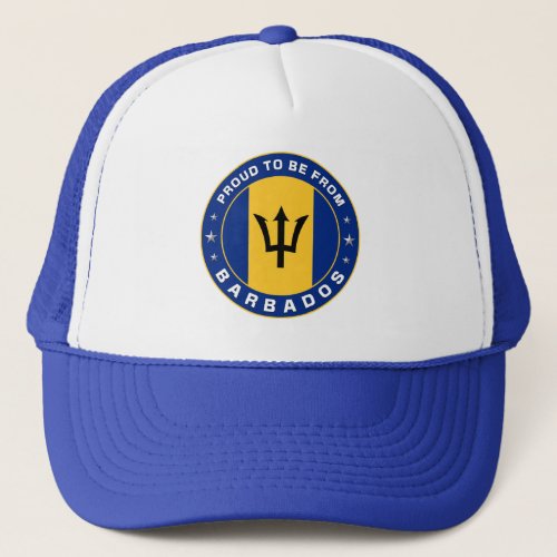 Proud To Be From Barbados Trucker Hat