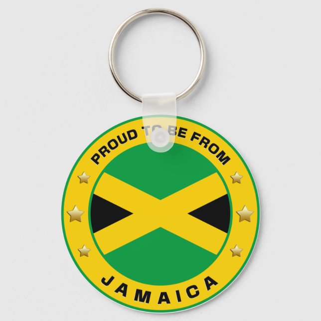 Proud To Be From Jamaica Keychain (Front)