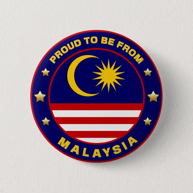 Proud To Be From Malaysia Button (Front)