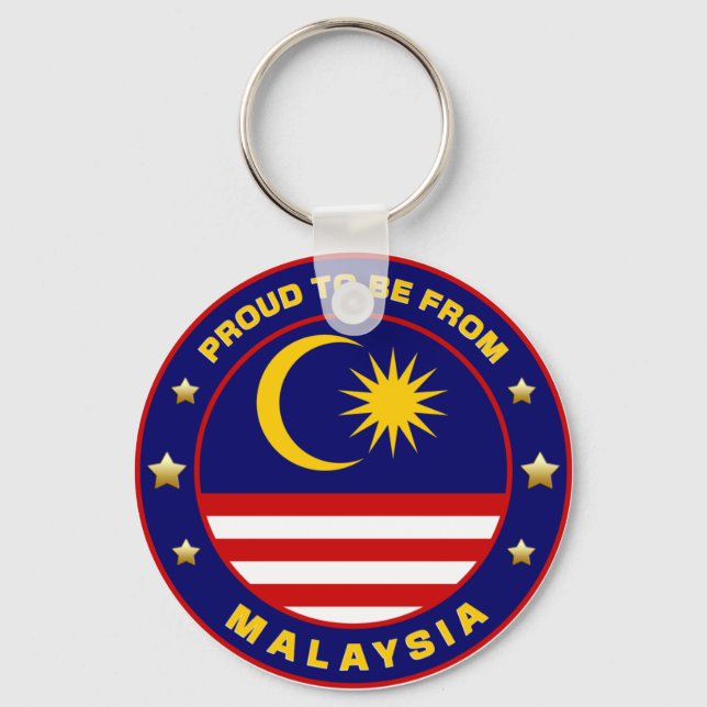 Proud To Be From Malaysia Keychain (Front)