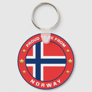 Proud To Be From Norway Keychain