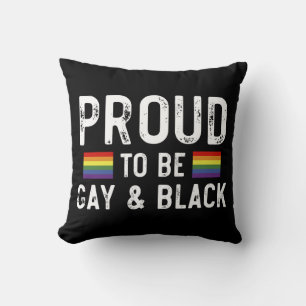 Proud To Be Gay And Black Pride Month 2025 Throw Pillow