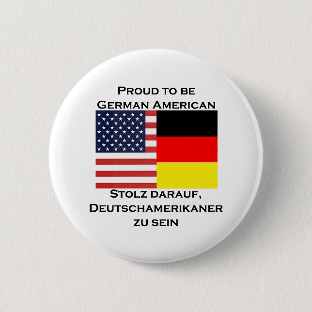 Proud to be German American Button (Front)