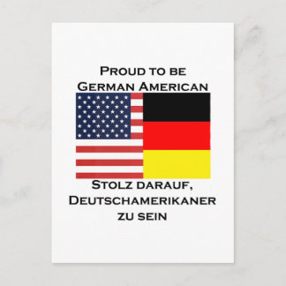 Proud to be German American Postcard