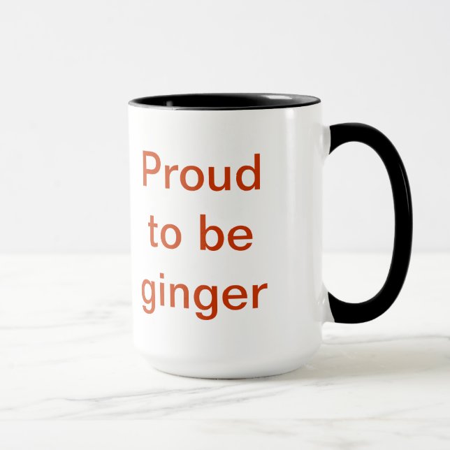 Proud to be ginger mug (Right)