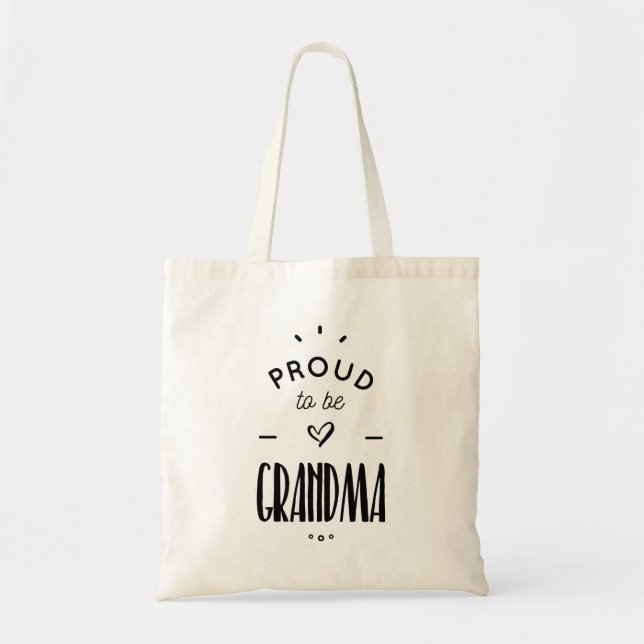 proud to be grandma tote bag (Front)