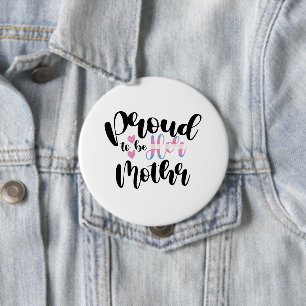 Proud To Be Her Mom LGBTQ Transgender Parent Trans Button