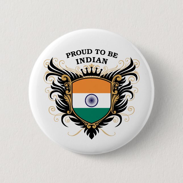 Proud to be Indian Pinback Button (Front)
