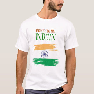Proud to Be Indian Tricolor T-Shirt | Patriotic