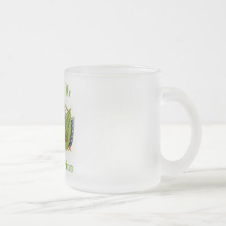 Proud To Be Irish American Frosted Glass Coffee Mug