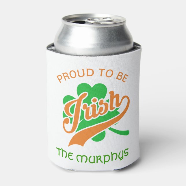 Proud To Be Irish Can Cooler (Can Front)