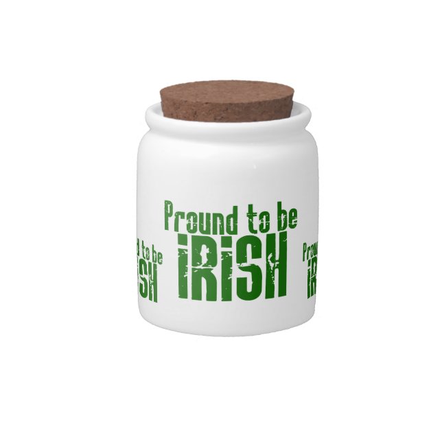 Proud to be Irish Candy Jar (Front)