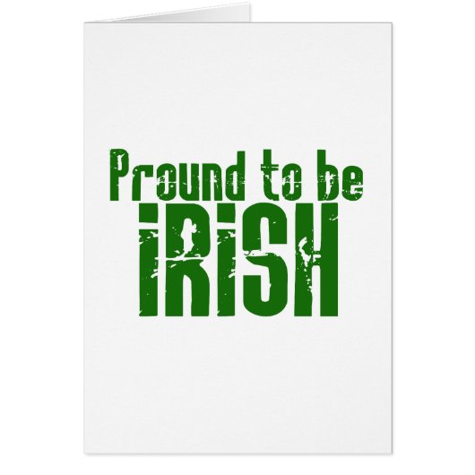 Proud to be Irish Cards (Front)