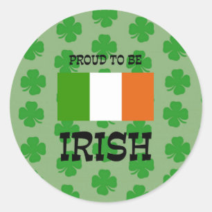 Proud to be Irish Classic Round Sticker