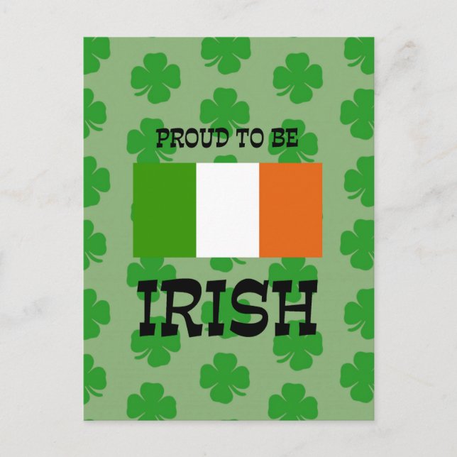 Proud to be Irish Postcard (Front)