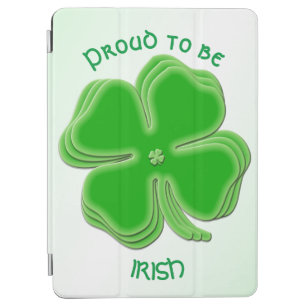 "Proud to be Irish"  St Patrick’s Day Shamrocks iPad Air Cover