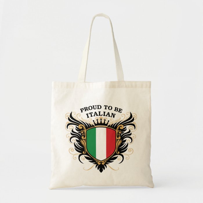 Proud to be Italian Canvas Bags