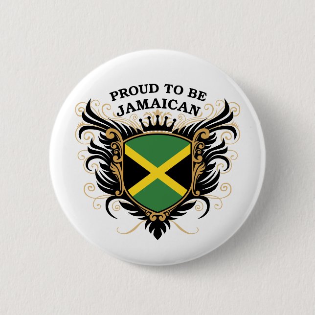 Proud to be Jamaican Pinback Button (Front)