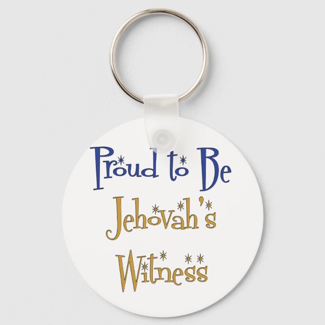 Proud to be Jehovah's Witness Keychain (Front)