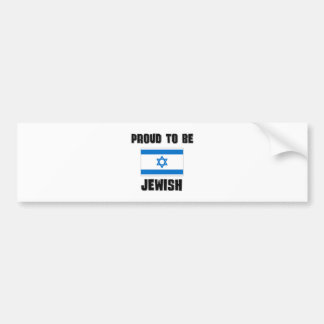 Proud To Be JEWISH Bumper Sticker