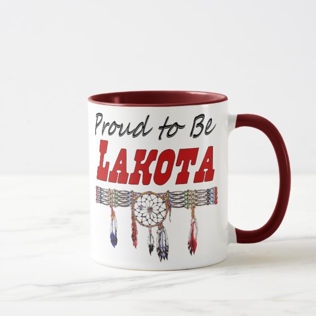 Proud To Be Lakota Coffee Mug (Right)