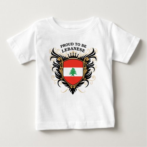 Proud to be Lebanese Baby T_Shirt