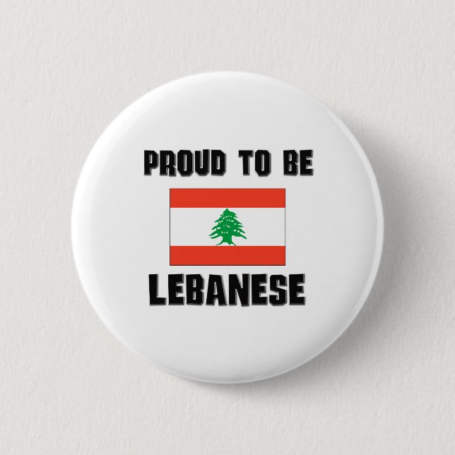 Proud To Be LEBANESE Button (Front)