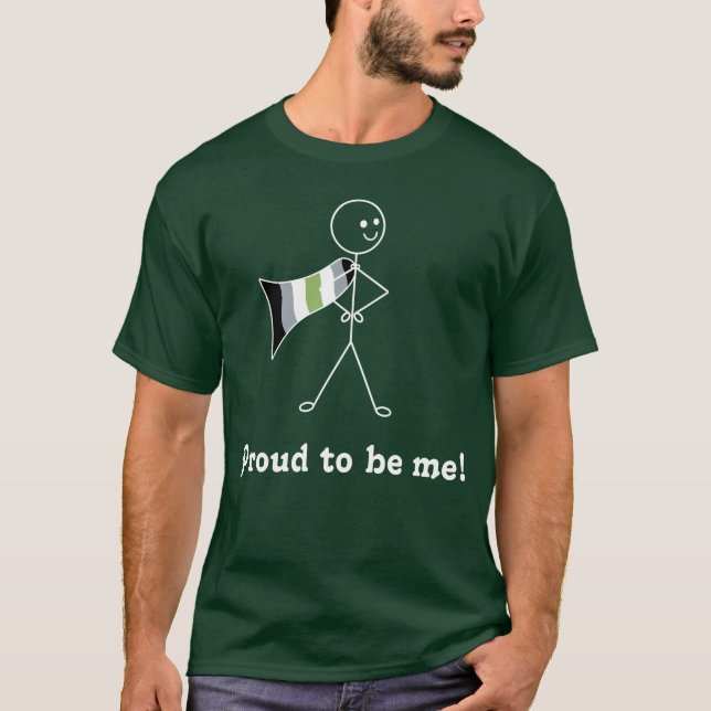 Proud to Be Me agender pride super hero T-Shirt (Front)