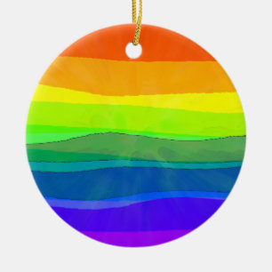 Proud To Be Me - LGBTQIA Pride Ceramic Ornament