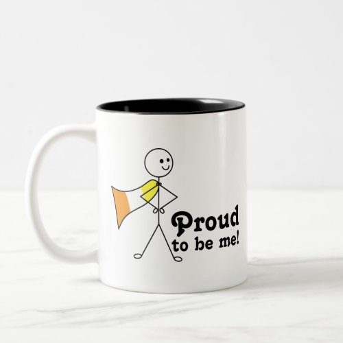 Proud to Be Me Maverique Pride flag super hero Two_Tone Coffee Mug