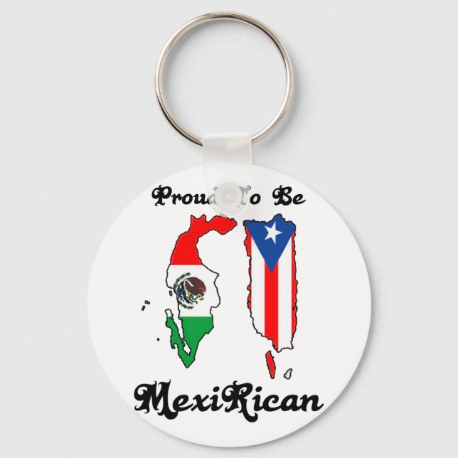 Proud to be mexirican keychain (Front)
