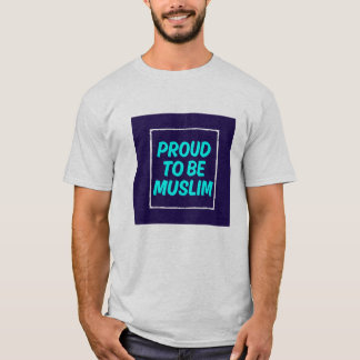 Proud to Be Muslim – Bold Islamic Identity T-Shirt