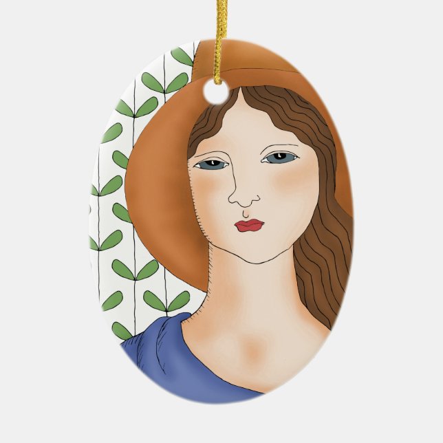 Proud to be Organic Ceramic Ornament (Front)