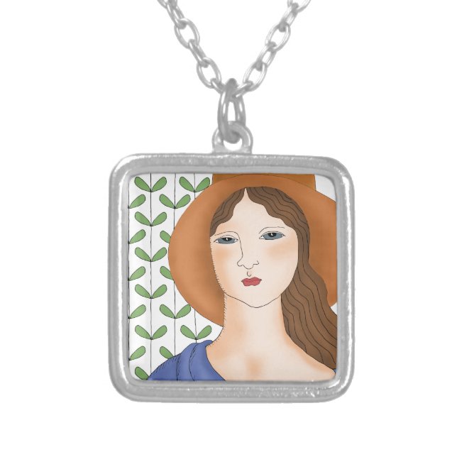 Proud to be Organic Silver Plated Necklace (Front)