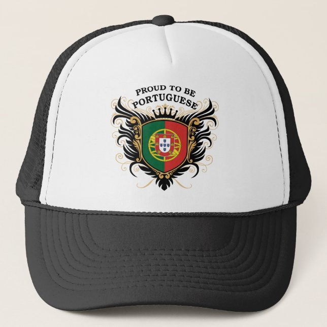 Proud to be Portuguese Trucker Hat (Front)