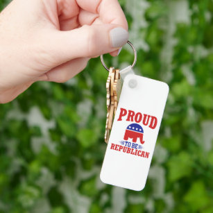 Proud to be republican  keychain