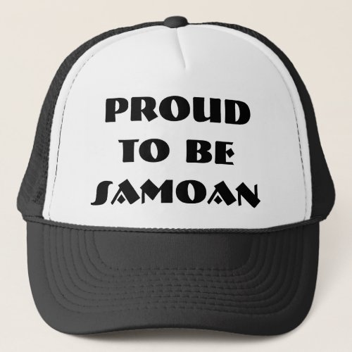 PROUD TO BE SAMOAN HAT