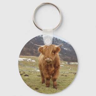 Highland Cow Keychains - No Minimum Quantity | Zazzle