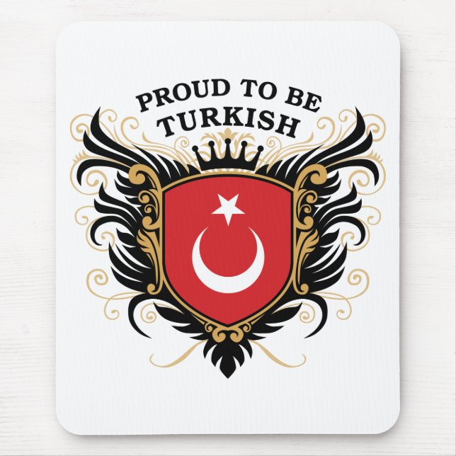 Proud to be Turkish Mouse Pad (Front)
