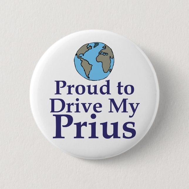 Proud to Drive my Prius Pinback Button (Front)