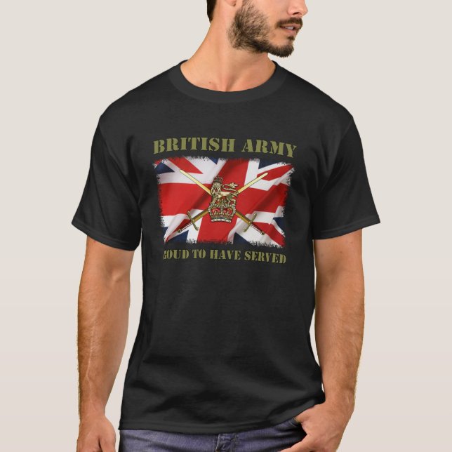 Proud to have served......UK T-Shirt (Front)