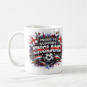 PROUD TO SUPPORT England 2026 Soccer Fan Coffee Mug