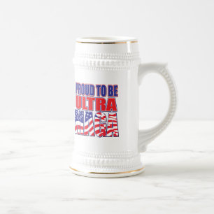 Proud To Support President Trump Beer Stein