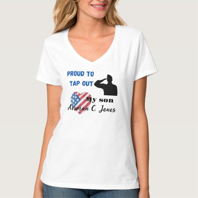 Proud to Tap Out BMT Graduation T-Shirt (Front)