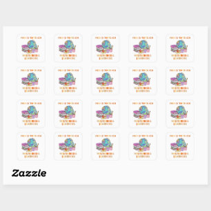 Proud to teach Multilingual Learners  Square Sticker