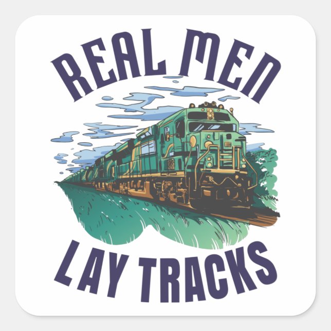 Proud Track Builder Square Sticker (Front)