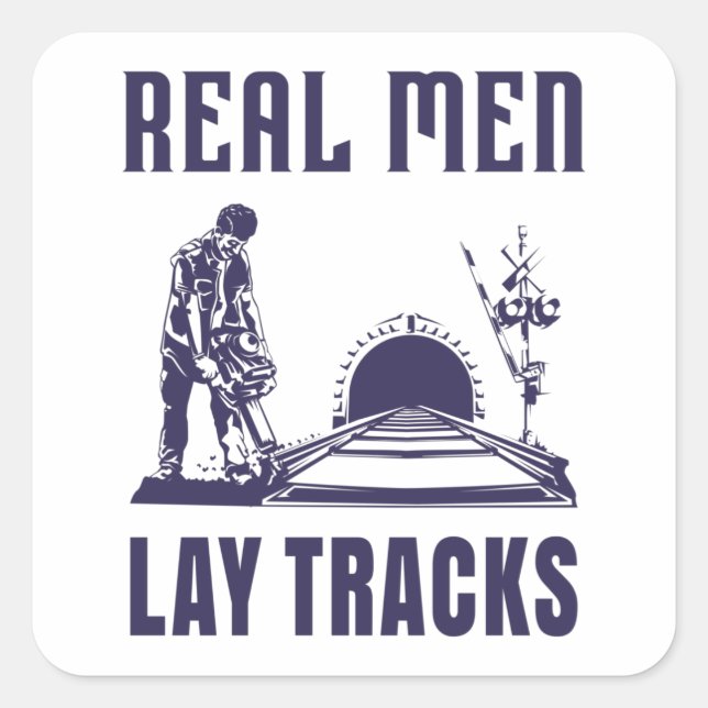 Proud Track Builder Square Sticker (Front)