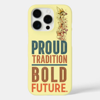 Proud Tradition, Bold Future Fish Border Design -  iPhone 16 Pro Case